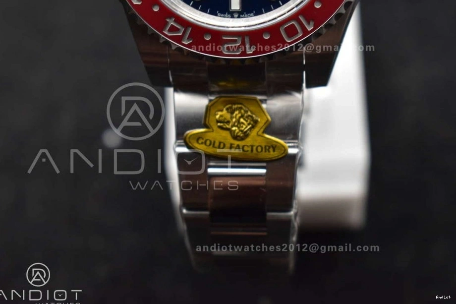 on Gold Weight BLRO Bracelet Dial Gain GMT Black VR3285 126719 Oyster CHS Best Factory Edition Master II 1:1 1109